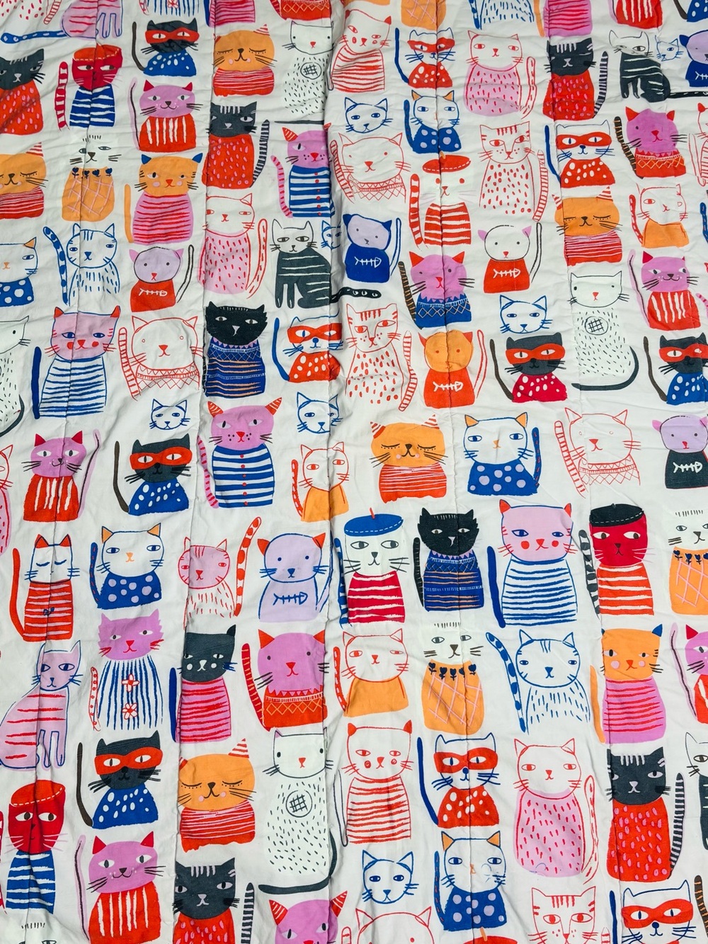 Anthropologie Carolyn Gavin Cat Collection Kids Quilting Toddler Size - Picture 6 of 9